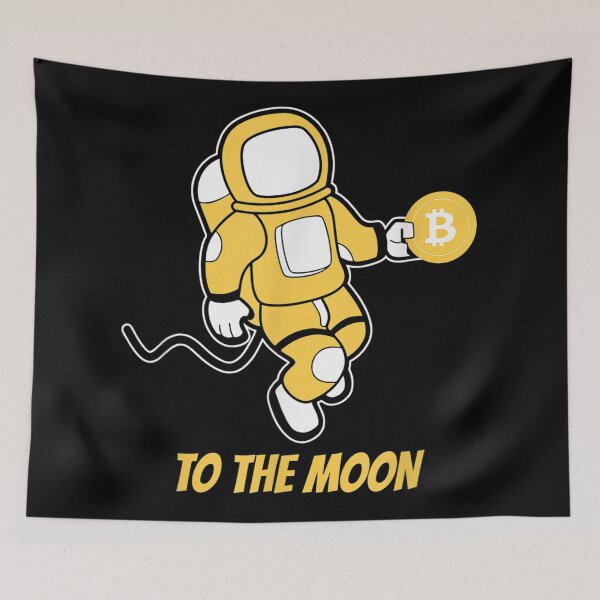 Item preview, Funny Cryptocurrency shirts | Bitcoin HODL Astronaut to the moon designed and sold by ETIndustries.