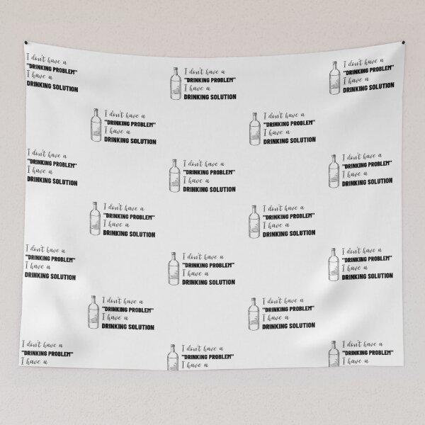 Item preview, Funny Saying - Drinking Problem Drinking Solution designed and sold by Clothing-Guru.