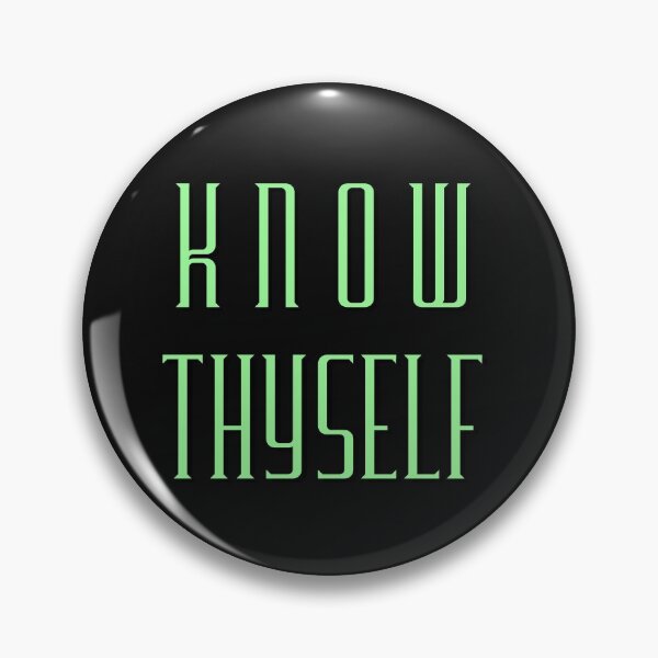 Item preview, Know Thyself Temet Nosce Mint Design Latin Mindfulness Self-Awareness  designed and sold by LGbubble.