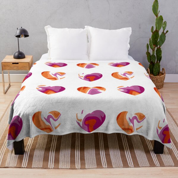 Item preview, Cute Hearts - Lesbian Pride Flag designed and sold by GhostLonging.