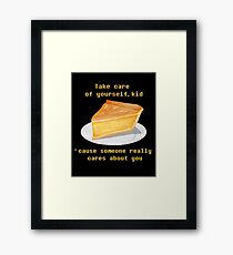 Take care - UNDERTALE Framed Print