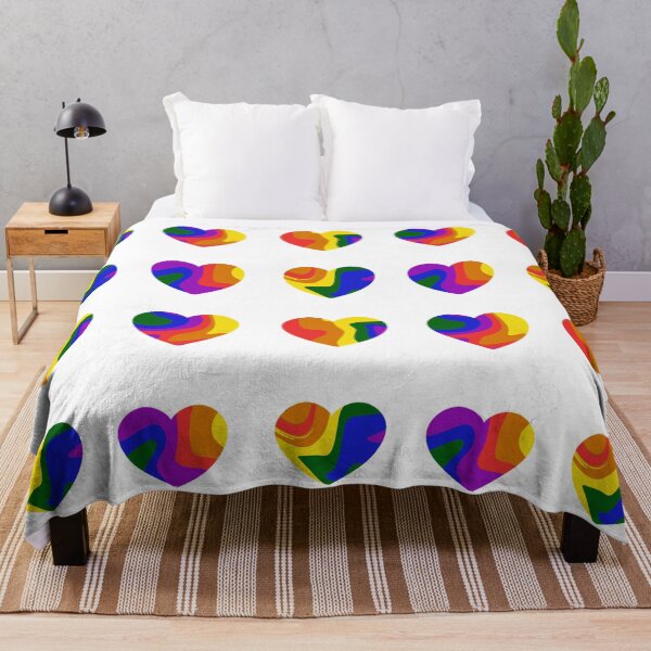 Item preview, Cute Hearts - Gay Pride Flag designed and sold by GhostLonging.
