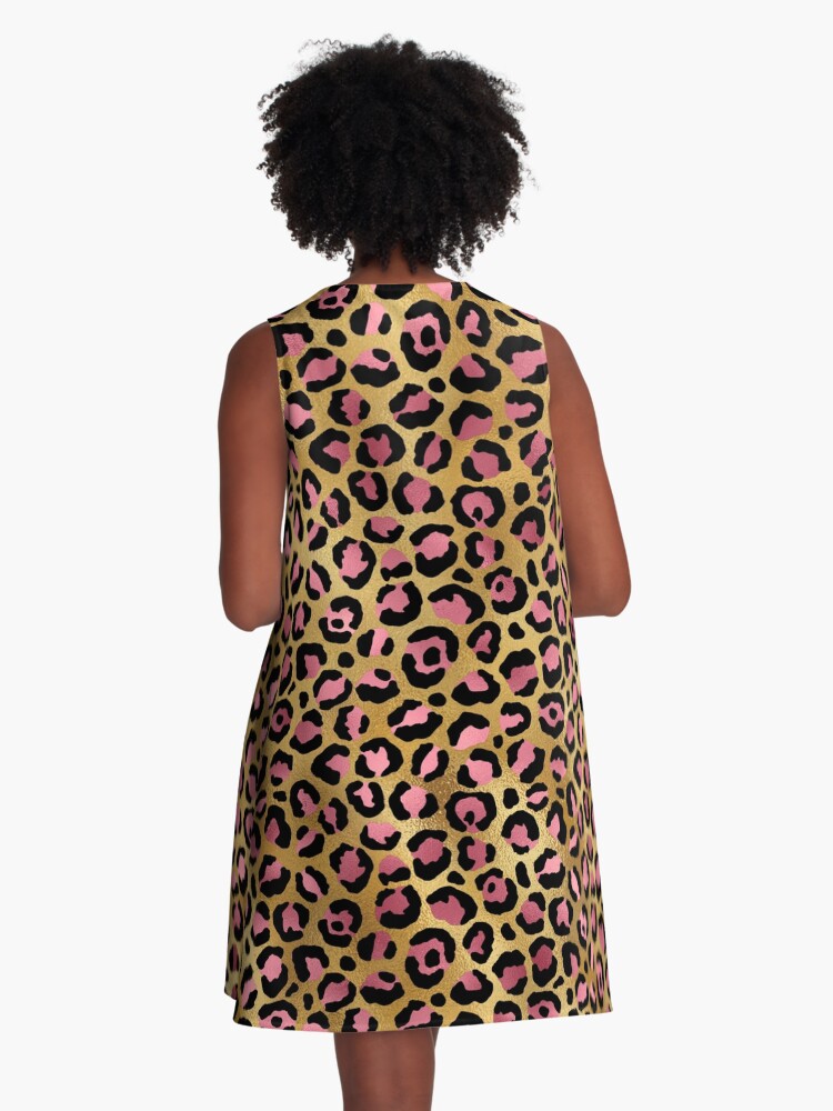 Vestido acampanado for Sale con la obra «Estampado de leopardo