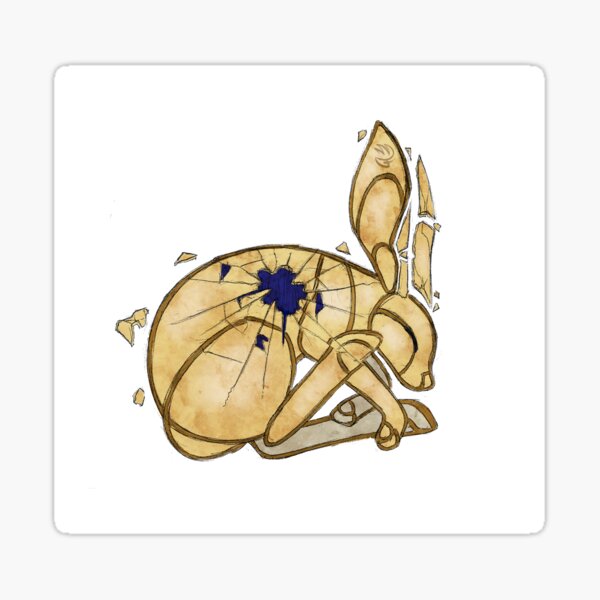 Glass Rabbit Sticker