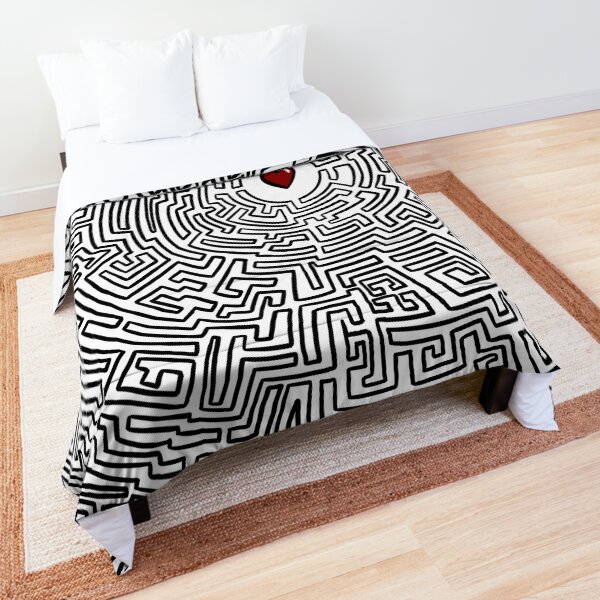 Maze Heart Comforter