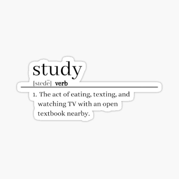 study-definition-sticker-for-sale-by-taesstudios-redbubble