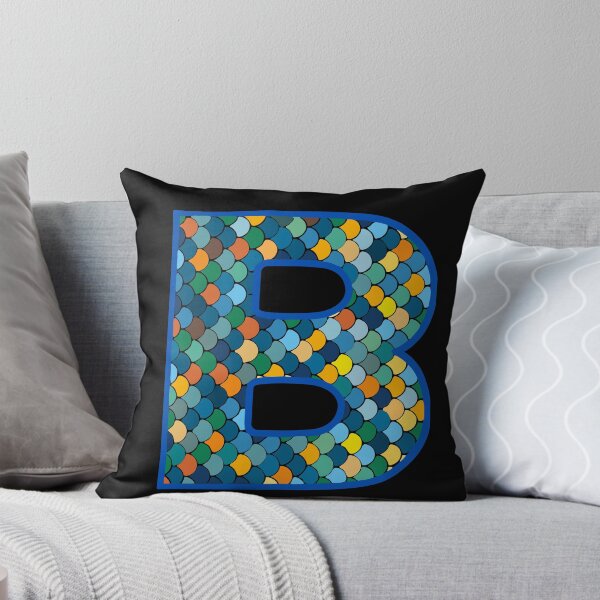 Item preview, Letter B (blue and orange) designed and sold by artfulnotebook.