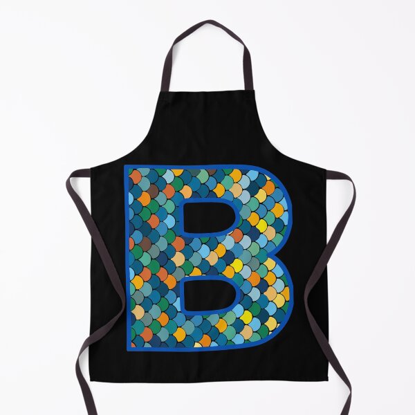 Item preview, Letter B (blue and orange) designed and sold by artfulnotebook.