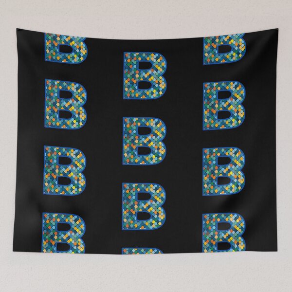 Item preview, Letter B (blue and orange) designed and sold by artfulnotebook.