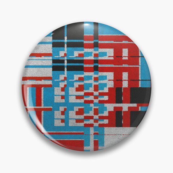 Item preview, Interlocking Bauhaus plaid textile weave  designed and sold by schawnlees.