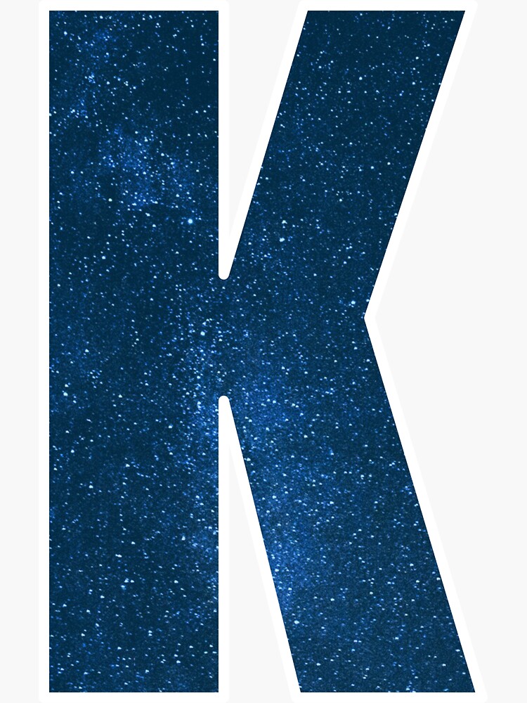 "Letter K Stars in the Sky Monogram Art" Sticker for Sale by dylanxh