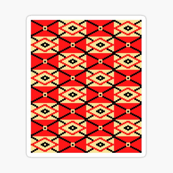 Maasai Shuka Inspired Sticker for Sale by exotikcocotte