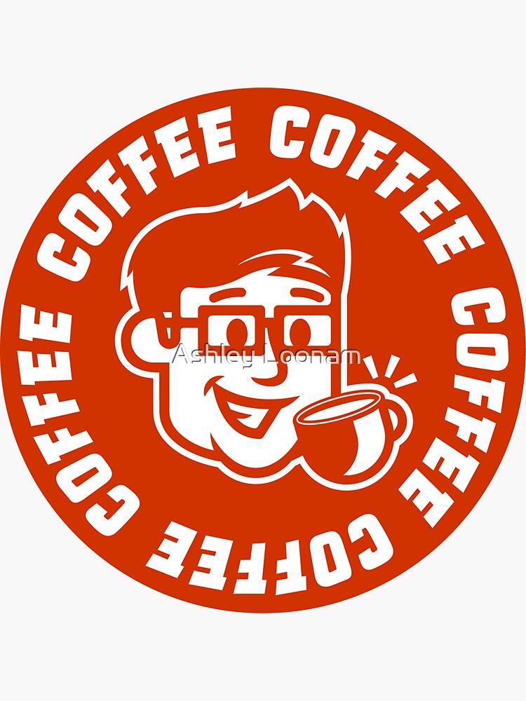 "Coffee Guy" Sticker by AshleyLoonan Redbubble