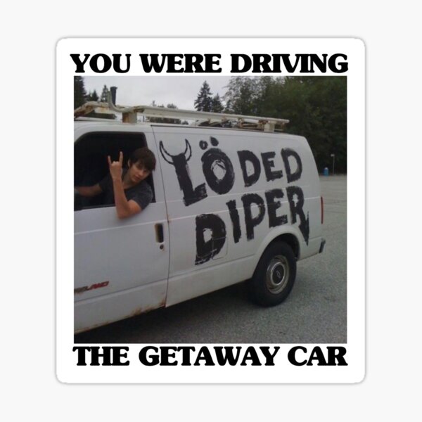 Rodrick Heffley Loded Diper x Taylor Swift Getaway Car [Movie] Sticker
