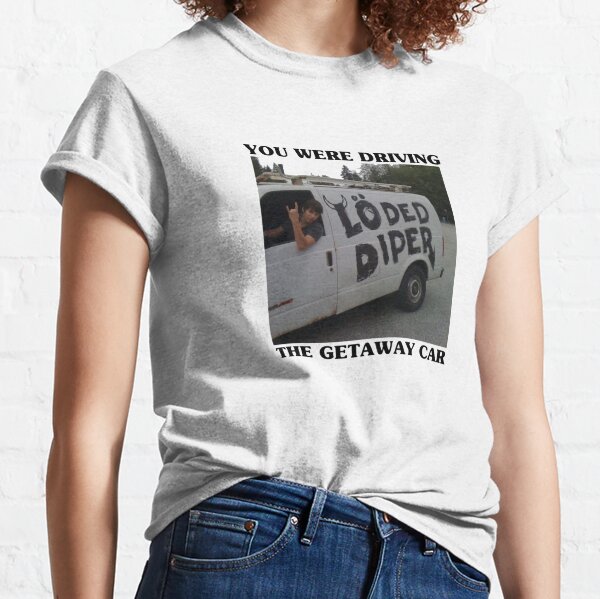 Rodrick Heffley Loded Diper x Taylor Swift Getaway Car [Película] Camiseta clásica