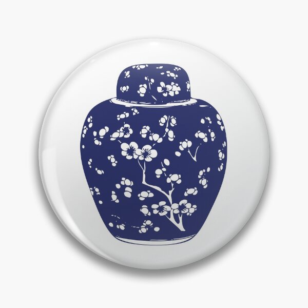 Chinoiserie Ginger Jar | Chinese Ginger Jar | Blue and White Ginger Jar | Blue and White Pottery | Pin