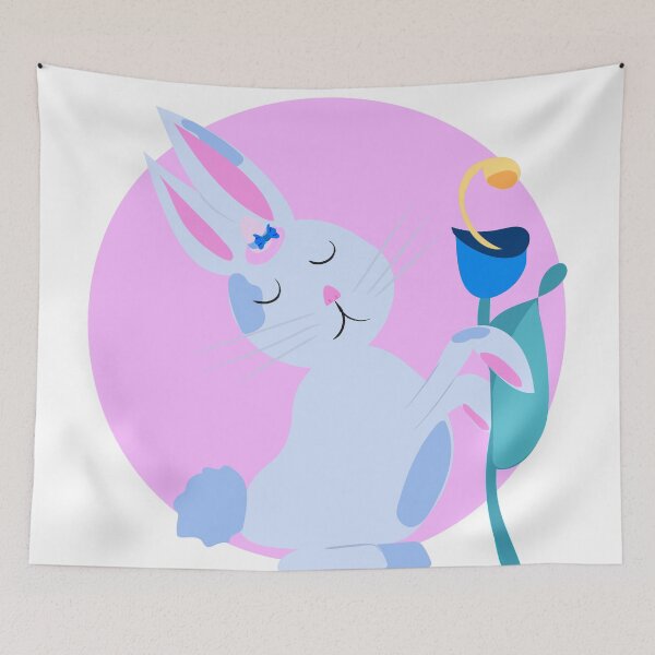 Item preview, Cute bunny and flower  designed and sold by Gabrielle Freitas.