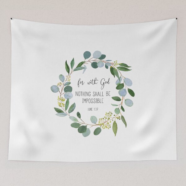 Item preview, Luke 1:37 Nothing Shall Be Impossible designed and sold by KAMdesignhaus.