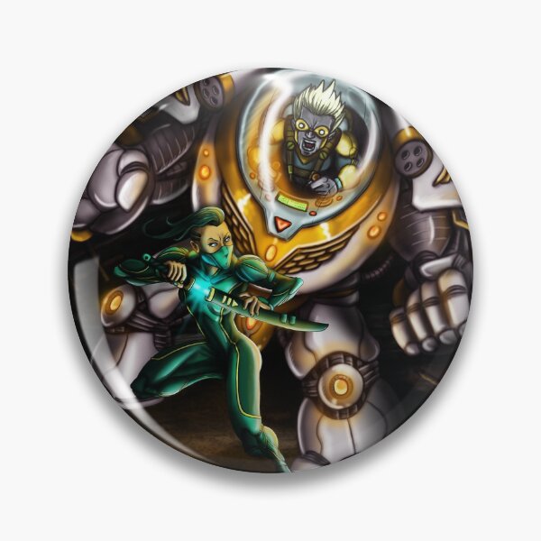 Item preview, Ninja vs Mech designed and sold by Aaron Lodder.