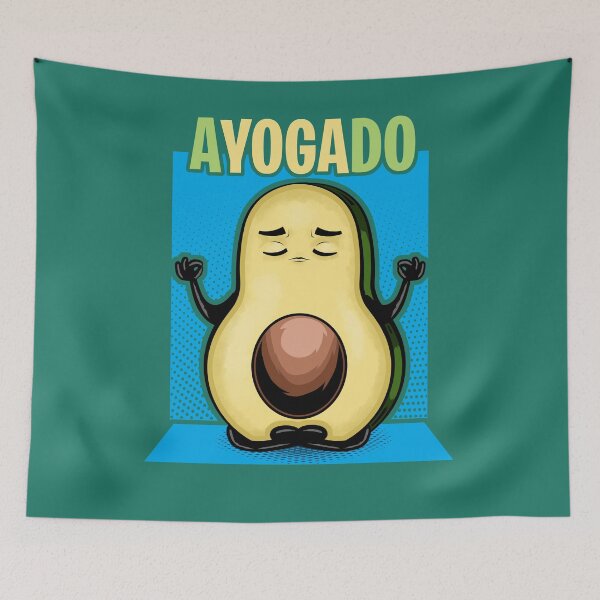 Item preview, avocado yoga funny ayogado meditation design vegan designed and sold by V A R G A S S T Y L E.