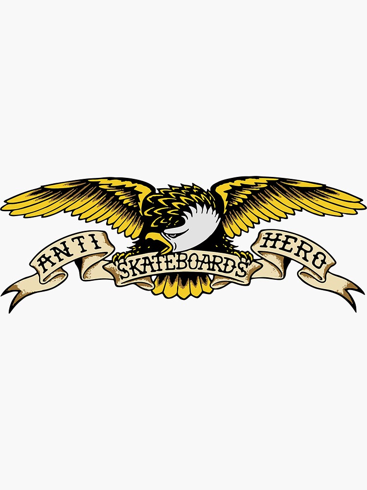 Antihero Skateboards Dead Eagle Skateboard Sticker - Skateboard