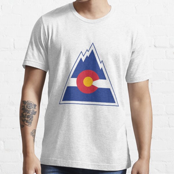 Kids Colorado Rockies Hockey T-shirt Retro Vintage Old Time 