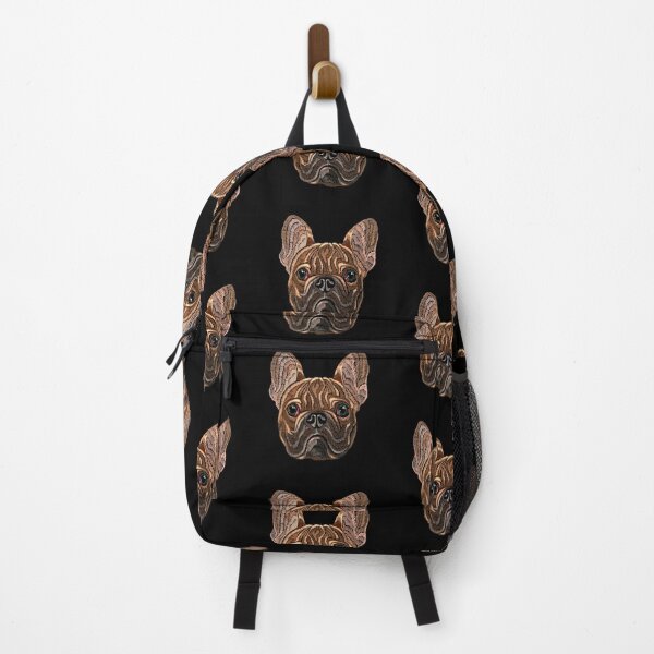 Item preview, Embroidery french bulldog designed and sold by matrioshka.