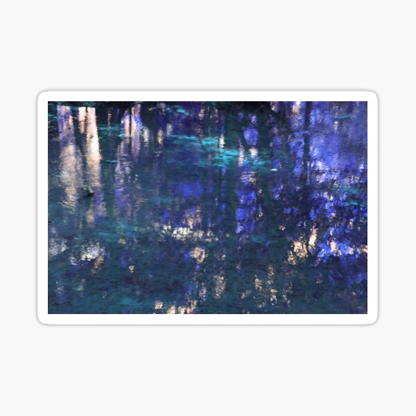 Purple Impressionist Design Sticker