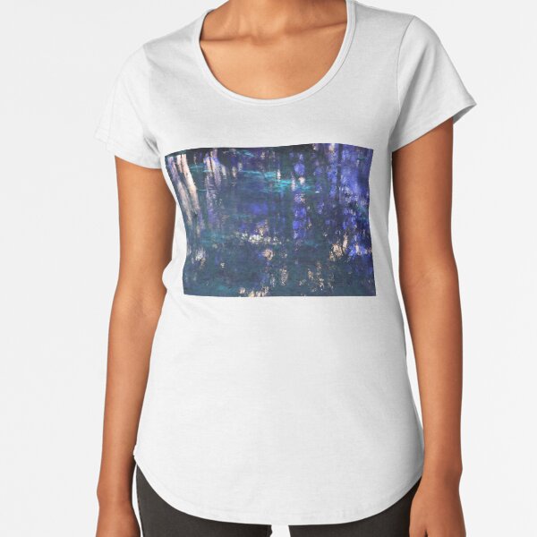 Purple Impressionist Design Premium Scoop T-Shirt