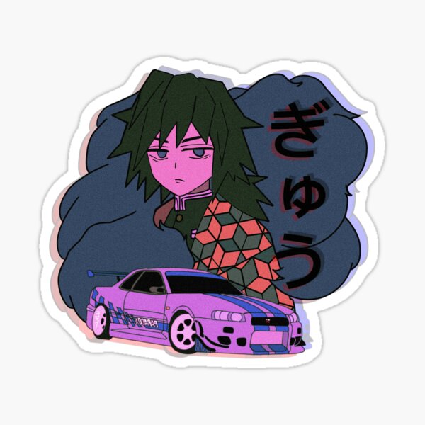 Demon Slayer Kimetsu No Yaiba Tanjiro Kamado JDM Anime Sticker Water Breath