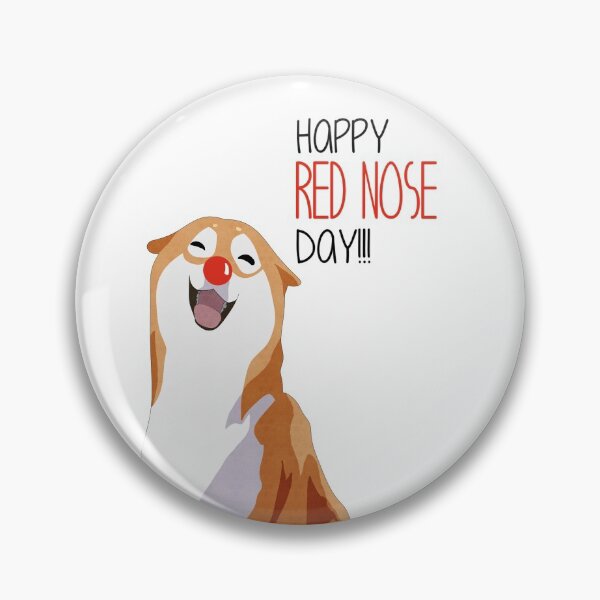 Item preview, Happy Shiba Inu - Red Nose designed and sold by Lady Grim.