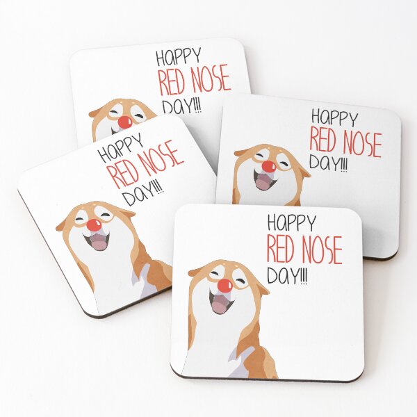 Item preview, Happy Shiba Inu - Red Nose designed and sold by Lady Grim.