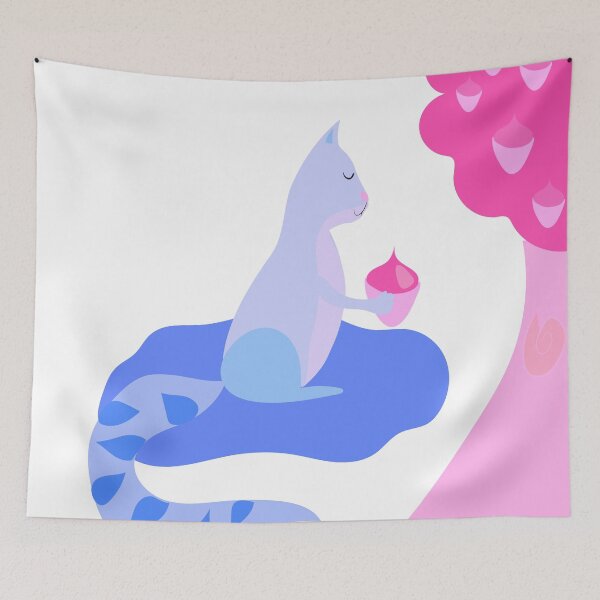 Item preview, Colorful squirrel holding walnut designed and sold by Gabrielle Freitas.