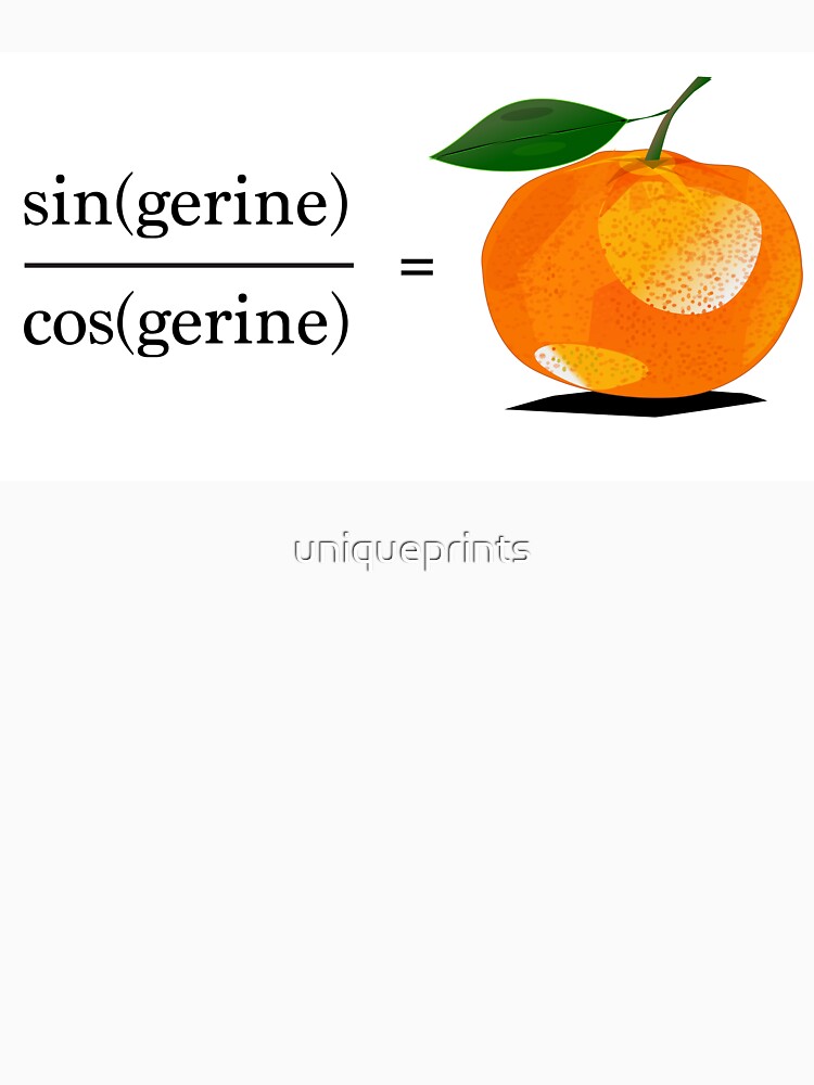 "Maths Geek Joke Tangerine" Tshirt by uniqueprints Redbubble