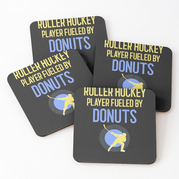 Item preview, Roller Hockey Player Fueled By Donuts Hockey Player Gift designed and sold by EricJP.