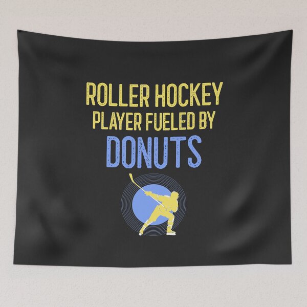 Item preview, Roller Hockey Player Fueled By Donuts Hockey Player Gift designed and sold by EricJP.