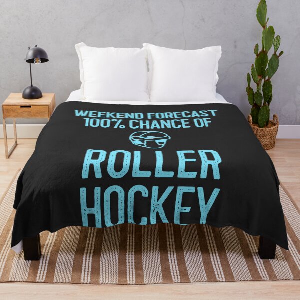 Item preview, Weekend Forecast 100% Chance Of Roller Hockey Hockey Player Gift designed and sold by EricJP.