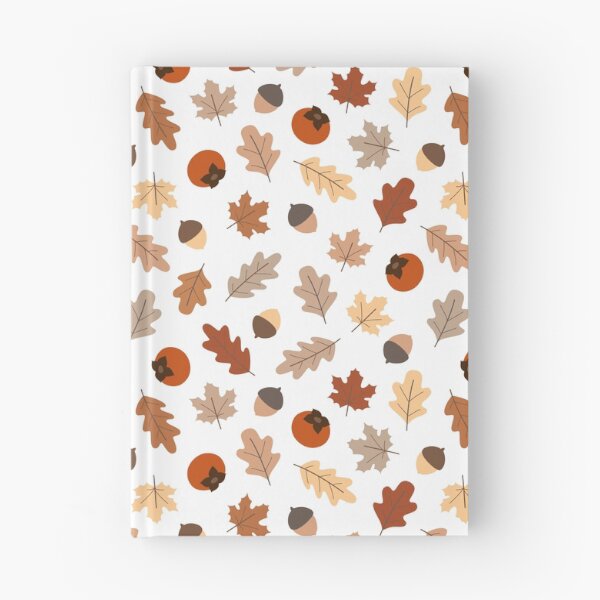 Item preview, Cute Fallen Leaves, Nuts and Persimmons Pattern designed and sold by ButterandCheese.