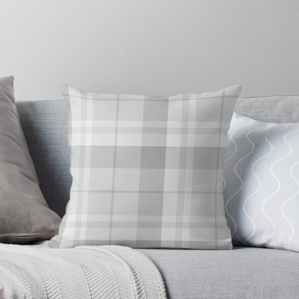 Item preview, White Plaid Tartan Textured Pattern designed and sold by Siu-Hong Mok.