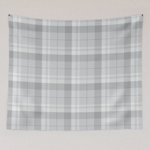 Item preview, White Plaid Tartan Textured Pattern designed and sold by Siu-Hong Mok.
