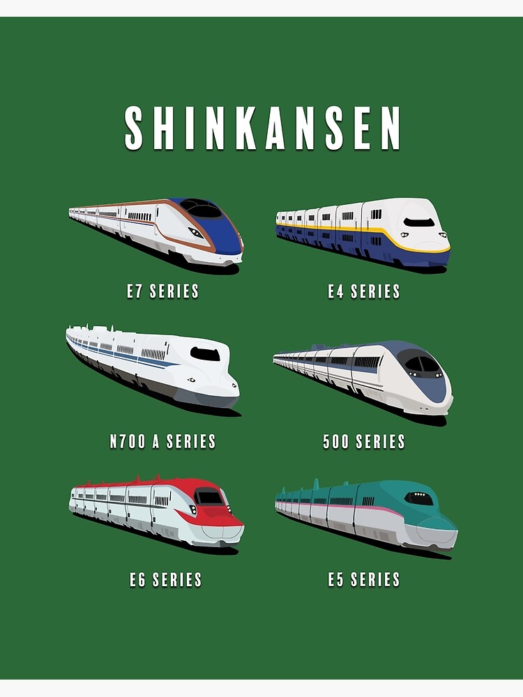 サイン入り　壁ドンより床ドンよりロンドン BULLET TRAIN Japanese Shinkansen Bullet Trains Artwork 