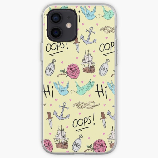 Patrón de tatuaje gratuito de Larry Stylinson Funda blanda para iPhone