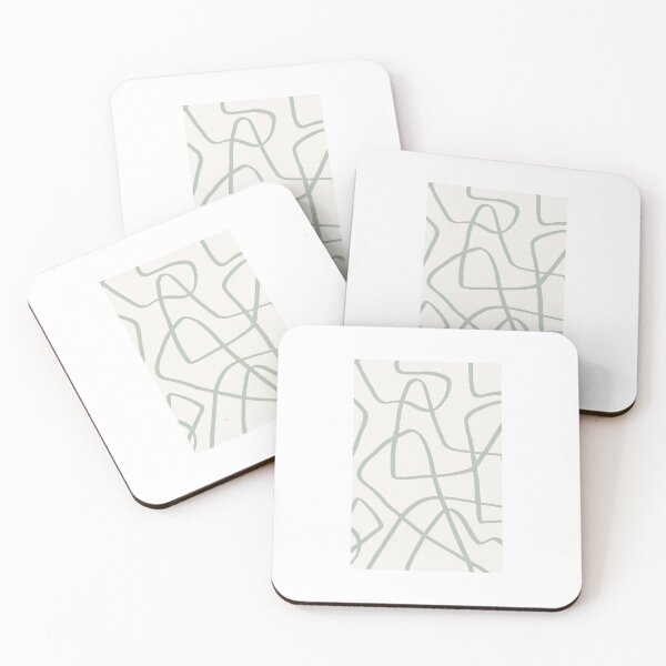 Item preview, abstract lines sage designed and sold by selinasherman.