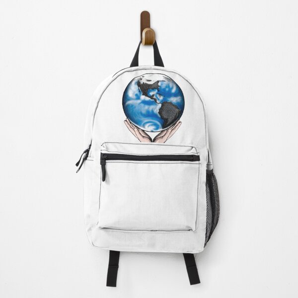 Item preview, the blue planet earth is drawn with lines in human hands designed and sold by nataliavavilina.