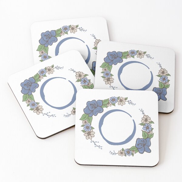 Item preview, Blue Floral O designed and sold by missmann.
