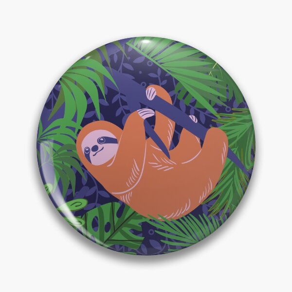 Item preview, Lazy Sloth in Jungle designed and sold by MaximoKuro.