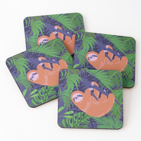 Item preview, Lazy Sloth in Jungle designed and sold by MaximoKuro.