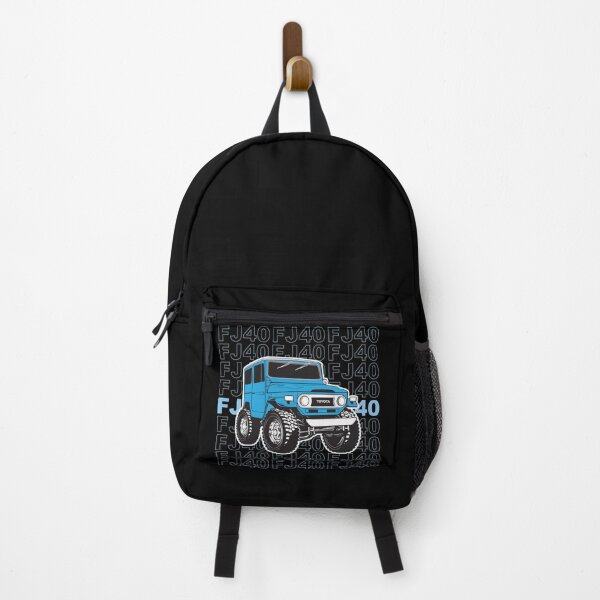 Toyota Landcruiser FJ40 in blue stacked Backpack