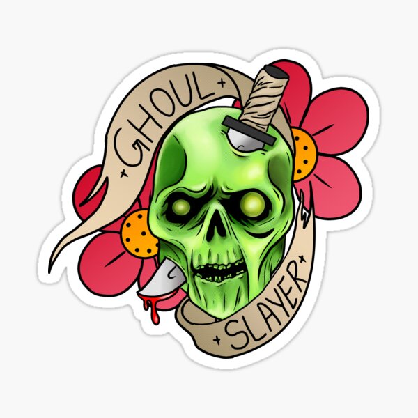 Vista previa del artículo con la obra «Ghoul Slayer», diseñado y vendido por Dallas Carlos.