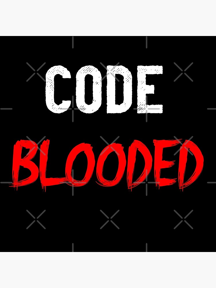 Disover Code Blooded Premium Matte Vertical Poster
